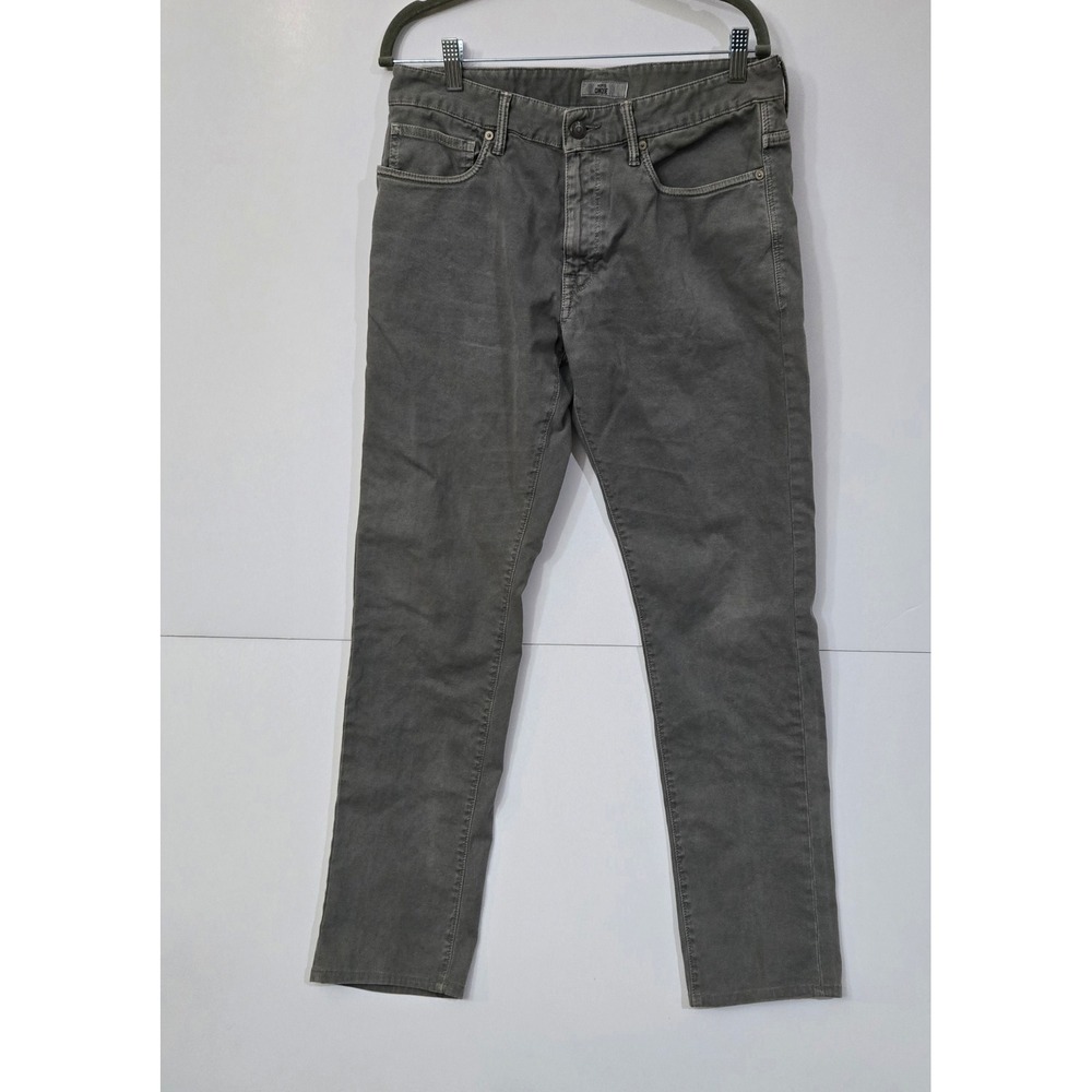 Incotex Cinque Pants Mens 33 Green Slim Fit Chino Trousers Outdoors Utility